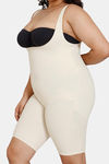 Zivame All Day Light Weight Shaping Bodysuit With Legs - Oyster White — thumbnail 11
